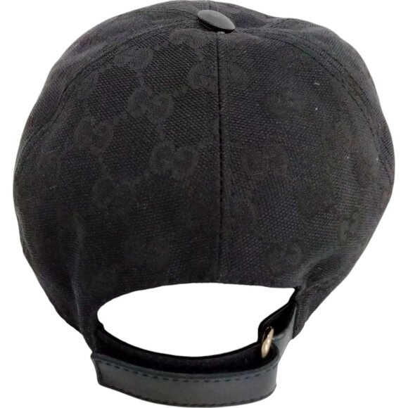 155290AV (S4) Gucci Cap Black PVC - Picture 3 of 10